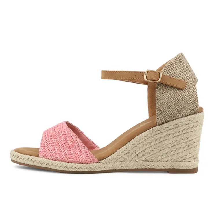 Tamale Pink Raffia Sandals