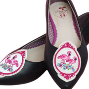 Banned Retro Black Flamingo Flats