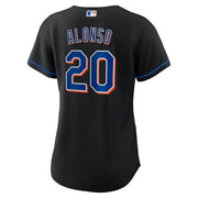 Women’s New York Mets Pete Alonso Alternate Player Jersey – Black